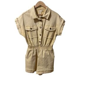 Sadie & Sage "Shooting Star" Romper In Mango